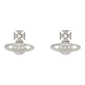 Vivienne Westwood, silver faux, pearl earrings